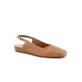 Women's Vittoria Sling Back Flat by SoftWalk in Tan (Size 9 1/2 M)