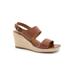 Wide Width Women's Hartley Sandal by SoftWalk in Brown (Size 7 W)