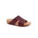 Wide Width Women's Beverly Slip On Sandal by SoftWalk in Dark Brown (Size 7 1/2 W)