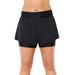 Plus Size Women's Lightweight Quick-Dry Short by Swimsuits For All in Black (Size 16)