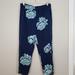 J. Crew Pants & Jumpsuits | J.Crew Navy Pants With Teal Floral Detail | Color: Blue/Green | Size: 8