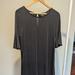 Anthropologie Dresses | Anthropologie Charcoal Short Sleeve Dress - Medium Pre-Owned | Color: Black | Size: M