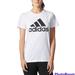 Adidas Tops | Adidas Essential Logo T-Shirt|Size L | Color: Black/White | Size: L