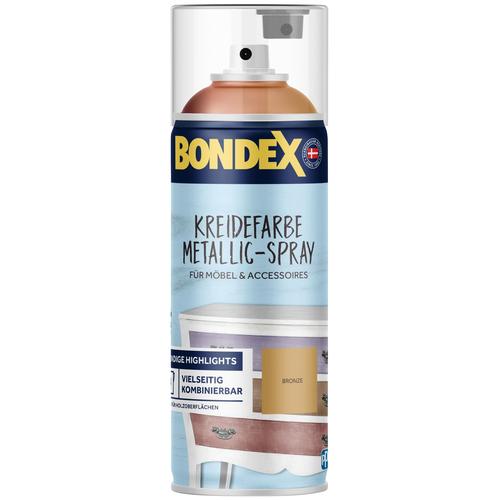 "BONDEX Kreidefarbe ""KREIDEFARBE METALLIC-SPRAY"" Farben 0,4 Liter Inhalt Gr. 0,4 l, braun (bronze) Farben Lacke"
