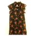 Madewell Dresses | Madewell Ruffle Sleeve Floral Dress Nwt | Color: Black | Size: 2