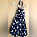 Jessica Simpson Dresses | Jessica Simpson Blue & White Polka Dot Sun Dress - Poofy Hem Size Xs | Color: Blue/White | Size: Xs