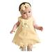 Qufokar Onesie for Baby Girl 5 Month Old Baby Girl Dress Maxi Outfit Dress+Headband Baby Bow Casual Girl Sleeveless Set Girls Dress&Skirt