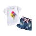 Qufokar Mama S Mini Baby Girl Outfit Outfit Set Tops+Ripped Baby Summer Ice Denim Set Shorts Kids Toddler Outfits Girl Girls Outfits&Set