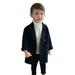 Qufokar Baby Boy Outfit Jacket for Teenagers Double Notched Baby Jacket Boys Coat Elegant Kids Girls Wool Collar Plaid Coat Coat Toddler Trench Boys Coat&Jacket