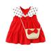 Children Place Dresses for Girls Girls Long Dresses Toddler Clothes Sleeveless Polka Bag Girls Dress Princess Kids Outfits Baby Dot Girls Dress&Skirt Dress Girls 7 8 Little Girls Dress up Closet