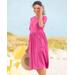 Appleseeds Women's Boardwalk Weekend Dress - Pink - 2X - Womens