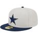 Men's New Era Khaki/Navy Dallas Cowboys Super Bowl Champions Patch 59FIFTY Fitted Hat