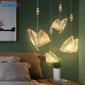 Lampe suspendue en forme de papillon au design luxueux disponible en plusieurs couleurs et