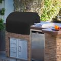 Covers & All Heavy Duty Waterproof Built in Grill Cover, Outdoor Water-Resistant Island BBQ Grill Top Cover in Black | Wayfair