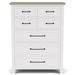 Birch Lane™ Gabby 5 Drawer Chest Wood in Gray/White | 56 H x 42 W x 19 D in | Wayfair 2DC259D7B8264D57ADFD96636B26DAAA