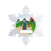 The Holiday Aisle® Personalized NTT Cartoon Snowflake Farmer, Rancher, Farmer, Rancher Christmas Holiday Shaped Ornament Plastic | Wayfair