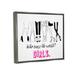 Stupell Industries Girls Run The World Glam Giclee Art By Alison Petrie Canvas in Black/Pink/White | 25 H x 31 W x 1.7 D in | Wayfair