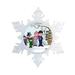 The Holiday Aisle® Personalized Friendly Folks Cartoon Snowflake Snowman Family 2 Boys Christmas Holiday Shaped Ornament Plastic | Wayfair