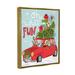The Holiday Aisle® Oh What Fun Holiday Car by Arrolynn Weiderhold - Graphic Art on Wood in Blue/Brown/Green | 31 H x 25 W x 1.7 D in | Wayfair