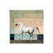 Stupell Industries White Stallion Geometric Composition Giclee Art By Seven Trees Design Wood in Brown/Green | 12 H x 12 W x 0.5 D in | Wayfair