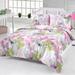 East Urban Home Laforge Pink/Green/Ivory Cotton Blend 3 Piece Duvet Cover Set Cotton in Green/Pink/White | Wayfair 9C78723DEF214D14A065BC3518F98617