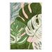 Stupell Industries Layered Monstera Plant Leaves Giclee Art By Ziwei Li Wood in Brown/Green/Pink | 15 H x 10 W x 0.5 D in | Wayfair as-533_wd_10x15