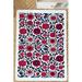 Red/Blue Rectangle 3'11" x 4'11" Area Rug - East Urban Home Adolfus Flow Floral Machine Woven Area Rug in 59.0 x 47.0 x 0.04 in white | Wayfair