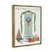 The Holiday Aisle® Christmas Presents Wreath Doorstep by Victoria Barnes - Graphic Art on Wood in Brown/Green/Red | 21 H x 17 W x 1.7 D in | Wayfair