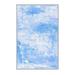 Blue/White 79 x 39 x 0.31 in Area Rug - East Urban Home Aakarsh Abstract Machine Made Flatweave Area Rug in | 79 H x 39 W x 0.31 D in | Wayfair
