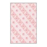 Pink/Ivory Rectangle 2'7" x 4'11" Area Rug - East Urban Home Behm Machine Made Power Loom Area Rug in 31.0 x 0.31 in pink/white | Wayfair