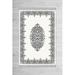 Brown/White 31 x 0.53 in Area Rug - East Urban Home Kline Oriental Machine Made Flatweave Velvet Area Rug in Beige/Brown | 31 W x 0.53 D in | Wayfair