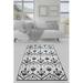 Black/Gray 31 x 0.39 in Area Rug - East Urban Home Jacobs Geometric Machine Made Tufted /Velvet Area Rug in Gray/Black | 31 W x 0.39 D in | Wayfair