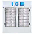 Polar Temp 750ADG 70 1/4" Indoor Ice Merchandiser w/ (89) 20 lb Bag Capacity - Glass Doors, 115v, White