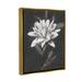 Stupell Industries Traditional White Dahlia Flower Framed Giclee Art By Nina Blue Canvas in Black/White | 21 H x 17 W x 1.7 D in | Wayfair