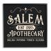 Stupell Industries Salem Apothecary Vintage Witch at-113 Wood in Black/Brown/White | 12 H x 12 W x 1.5 D in | Wayfair at-113_fr_12x12