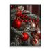 Stupell Industries Hanging Red Ornaments Christmas at-260 Wood in Brown/Green/Red | 20 H x 16 W x 1.5 D in | Wayfair at-260_fr_16x20