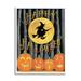 Stupell Industries Happy Halloween Forest Witch at-169 Wood in Black/Brown/Orange | 30 H x 24 W x 1.5 D in | Wayfair at-169_wfr_24x30