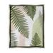 Stupell Industries land Nature Fern Leaves Framed Floater Canvas Wall Art By Ziwei Li 31.0 H x 25.0 W x 1.7 D in green/whiteCanvas | Wayfair