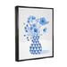 Stupell Industries Mixed Floral Arrangement Framed Floater Canvas Wall Art By Sharon Lee Canvas in Blue | 31 H x 25 W x 1.7 D in | Wayfair