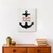 Breakwater Bay Smooth Sailing Anchor - Wrapped Canvas Graphic Art Canvas in Black/Red/White | 14 H x 11 W x 1.25 D in | Wayfair