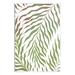 Bay Isle Home™ Wavy Botanical Leaves by Ziwei Li - Unframed Graphic Art on MDF 19.0 H x 13.0 W x 0.5 D in Green | 13" W x 19" H | Wayfair