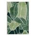 Bay Isle Home™ Tropical Jungle Nature Leaves by Ziwei Li - Unframed Graphic Art on MDF 15.0 H x 10.0 W x 0.5 D in Green | 10" W x 15" H | Wayfair