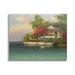 Stupell Industries Tropical Boats Waterfront Scenery Canvas Wall Art By Martin Figlinski Canvas in Blue/Green/Red | 16 H x 20 W x 1.5 D in | Wayfair