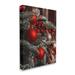 Stupell Industries Hanging Red Ornaments Christmas Tree Canvas Wall Art By Lil' Rue Canvas in Gray/Red | 20 H x 16 W x 1.5 D in | Wayfair
