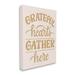 Stupell Industries Grateful Hearts Gather Here Phrase Canvas Wall Art By Jalynn Heerdt Metal | 40 H x 30 W x 1.5 D in | Wayfair at-199_cn_30x40