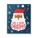 Stupell Industries Have Merry Christmas Patterned Santa Canvas Wall Art By Ilis Avilés Canvas in Blue/Red/White | 20 H x 16 W x 1.5 D in | Wayfair