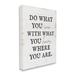 Stupell Industries Do What You Can w/ What You Have Phrase Canvas Wall Art By Lil' Rue Canvas in Black/Red | 30 H x 24 W x 1.5 D in | Wayfair