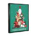 Stupell Industries Merry Christmas Happy Dog Gifts Floater Canvas Wall Art By Angela Nickeas Canvas in Green/Red/White | Wayfair at-116_ffb_16x20