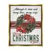 The Holiday Aisle® Merry Christmas to You Poinsettia - Floater Frame Graphic Art on Canvas in Green/Red/White | 31 H x 25 W x 1.7 D in | Wayfair