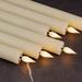 Symple Stuff 6 Piece Real Wax Led Flameless Taper Candle Set | 9.6 H x 0.78 W x 0.78 D in | Wayfair 395D0502034E4D4EA007B0717682F5A0